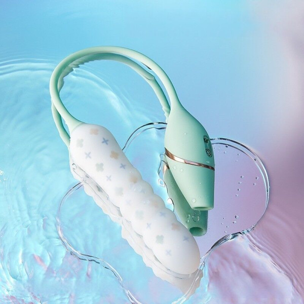 Пульсатор с вакуумным стимулятором KISTOY Cathy Pro на гибкой сцепке, подключение к смартфону, KISSTOY (Китай) - IntimLand