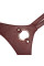 Шкіряні трусики для страпона Liebe Seele Wine Red Strap on Harness, універсальний розмір