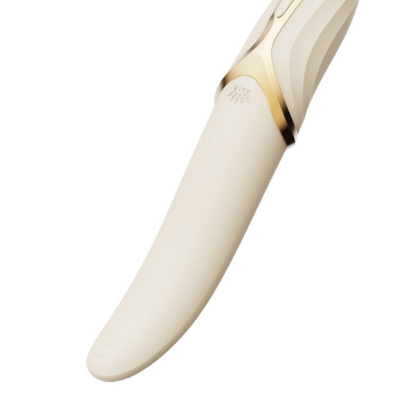 Вибратор Zalo – EVE Ivory White, вибрация + ротация, имитация язычка, подогрев до 39 °C, Zalo (США) - IntimLand