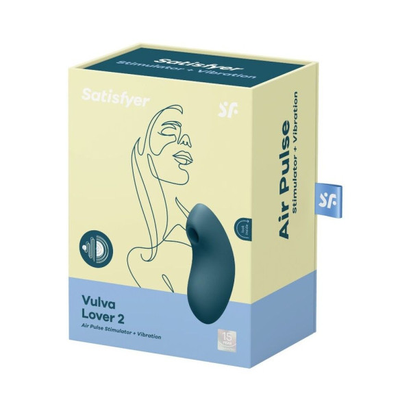 Вакуумный вибратор Satisfyer Vulva Lover 2 Blue, Satisfyer (Германия) - IntimLand