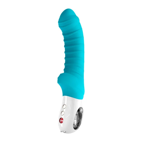 Вибратор для точки G Fun Factory TIGER petrol, ребристый, подходит для анальной стимуляции, Fun Factory (Германия) - IntimLand